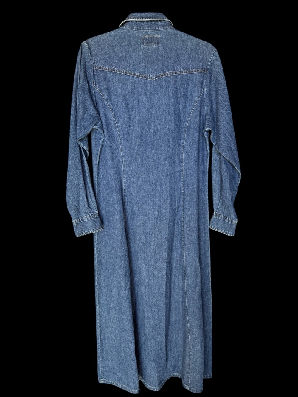 Vintage Pendleton Originals Denim Maxi Dress M Western 90s (belt not included) - Picture 4 of 7